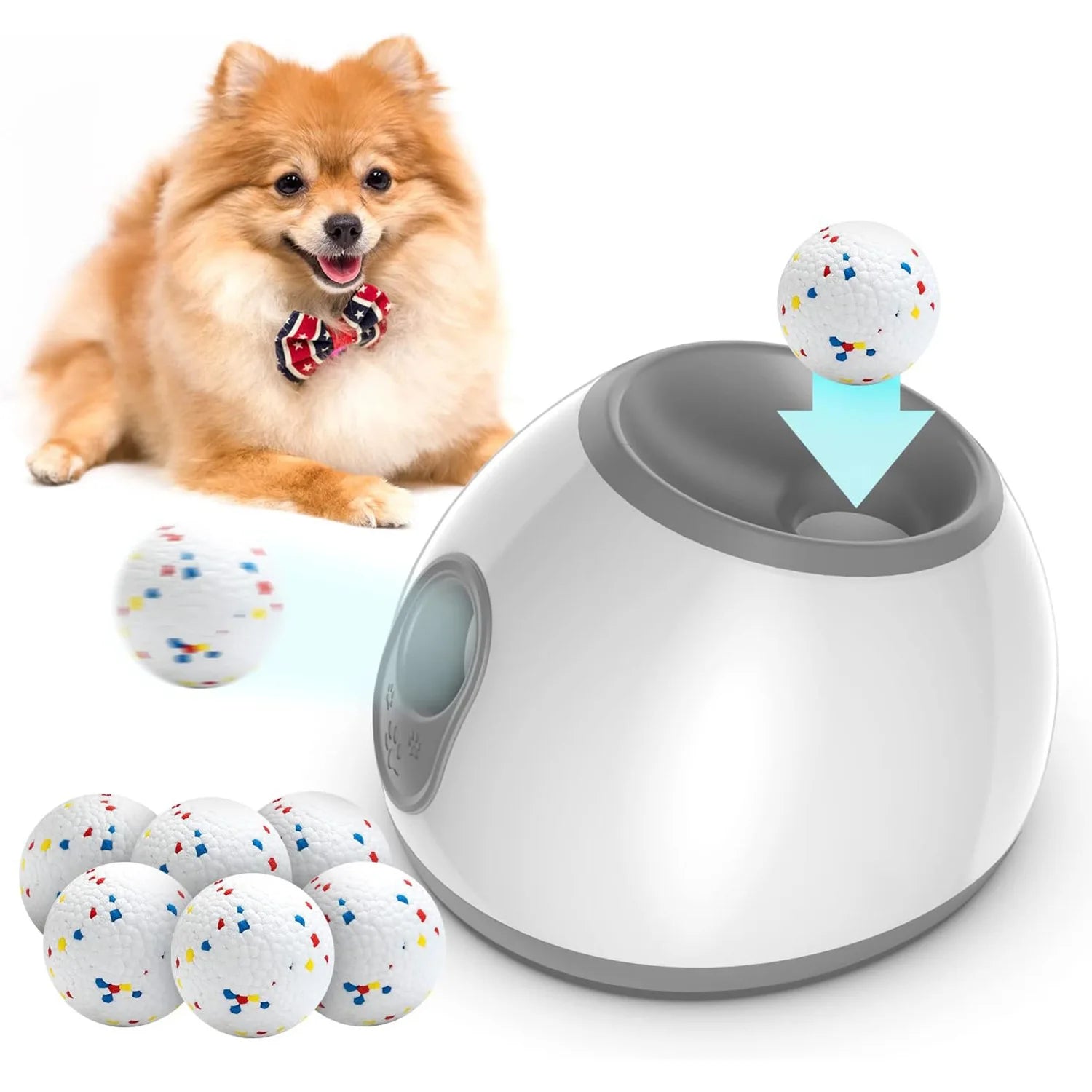 Intelligent pet toy serving device, adjustable pet throwing device for relieving boredom, adjustable pet dog interactive transmi
