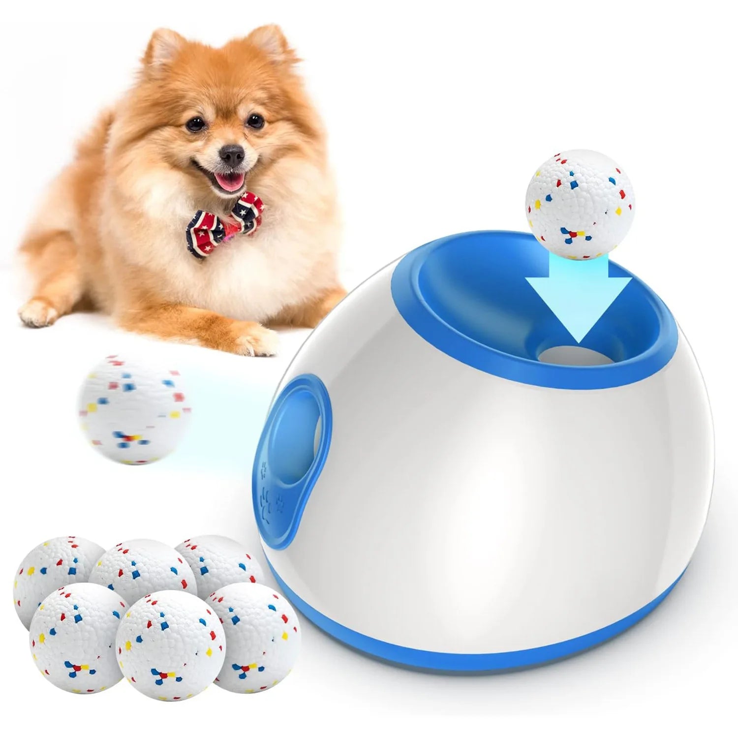 Intelligent pet toy serving device, adjustable pet throwing device for relieving boredom, adjustable pet dog interactive transmi