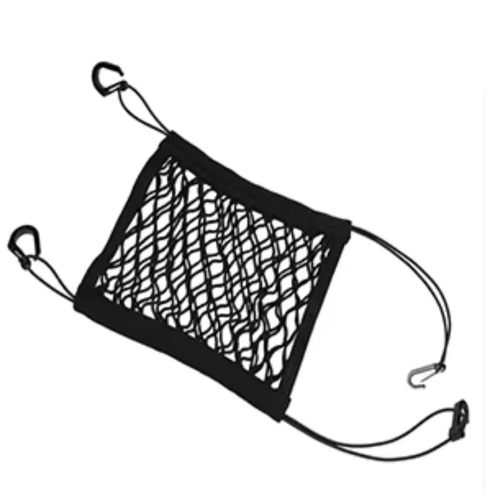 Pet Car Barrier - Dog Barrier with Automatic Mesh, Storage Bag, Back Seat Guard, Safety Protector Mesh Net for Pets