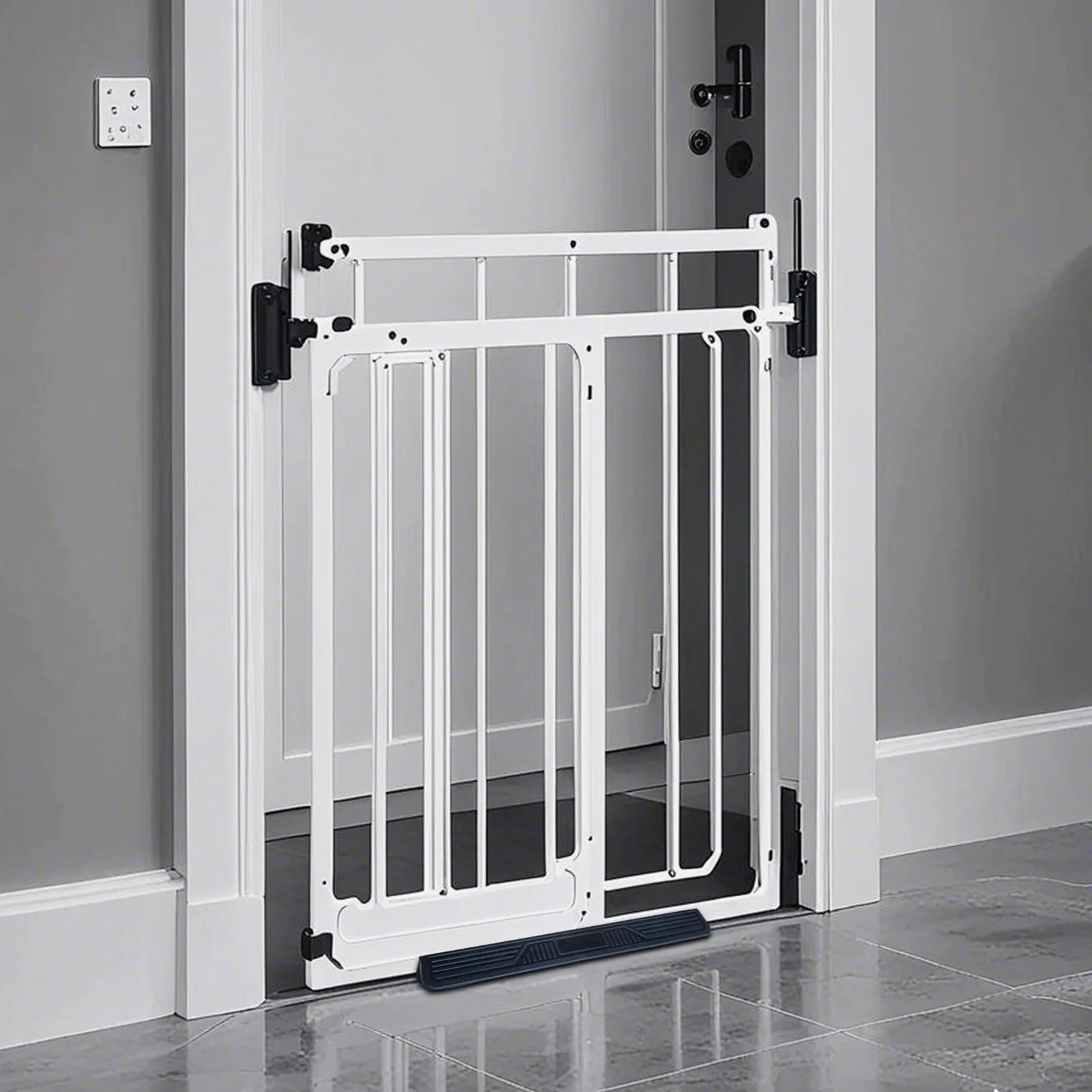 Safety Door Anti-tripping Deflector Pet SIolation Fence Household Plastic Baffle Suitable for Hallway Living Room Dedroom