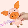 Cute Dog Plush Toys Teething Chew Squeak Dog Toys For Small Medium Breed Cat Bite Resistant Squeaky Juguetes Para Perros Cat Toy